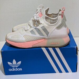 adidas Women's White & Pink Running Shoes